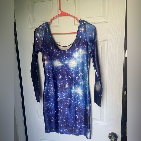 Galaxy Print Mini Dress - Picture 3 of 4